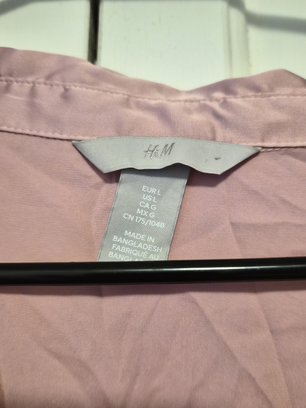 H&M Womens Pink Button-Up Shirt